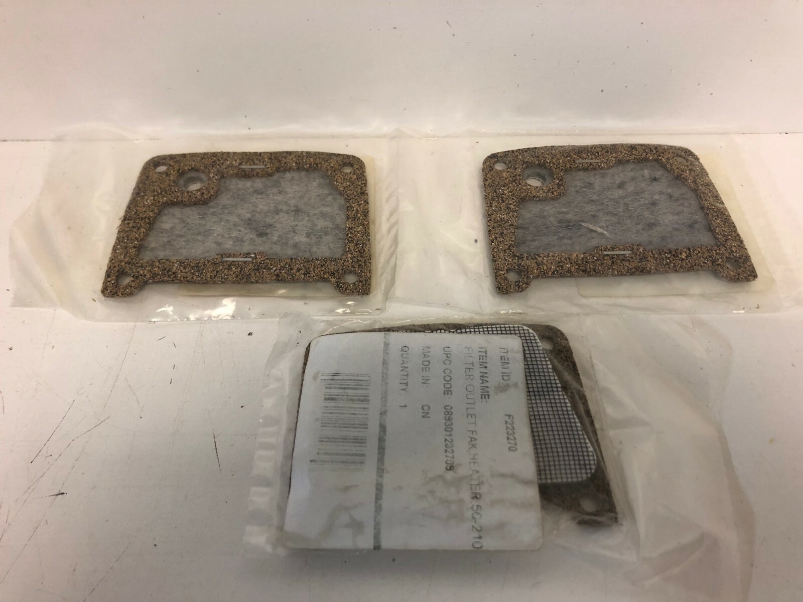 SET OF 3 NEW! MR HEATER OUTLET OUTPUT FILTER & GASKET SETS 50-210K F223270