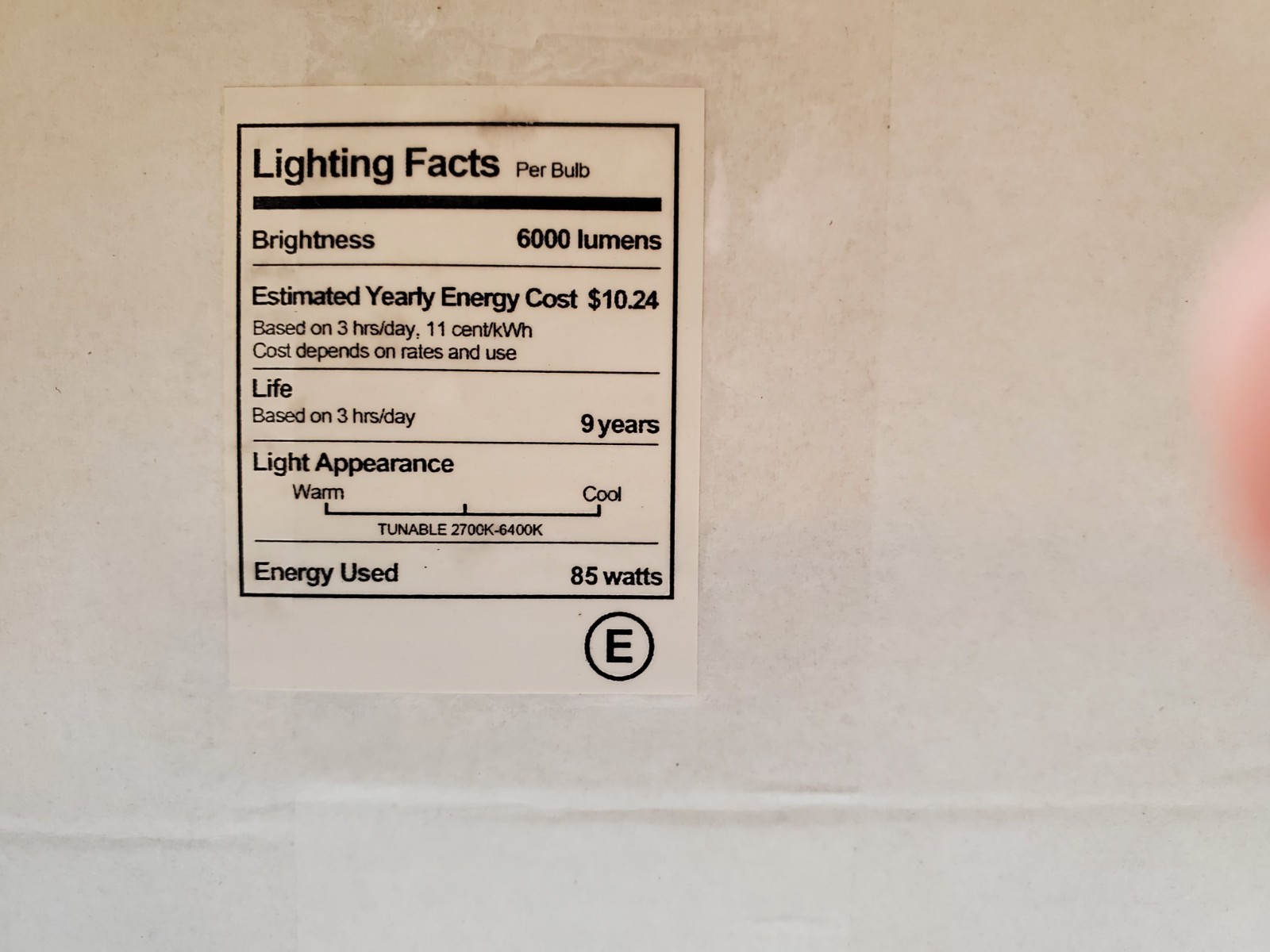 2Pack 85W Photography Light Bulb 3000-6000K Dimmable LED Bulbs – open box
