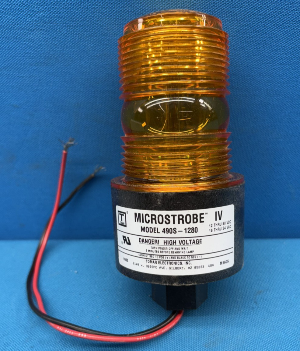 Tomar 490S-1280 Replacement High Voltage Microstrobe IV Light – Amber
