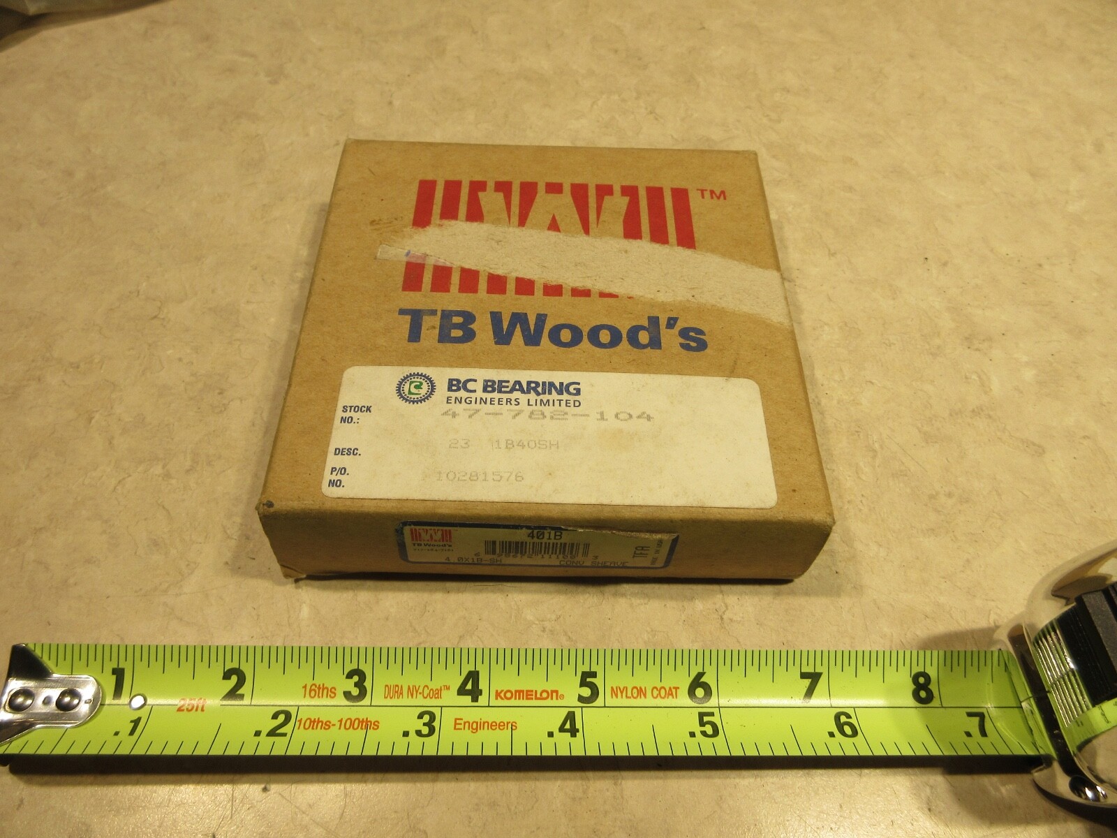 TB WOOD’S 401B, SHEAVE 1 GROOVE 4.35″X2.75″, AA0194
