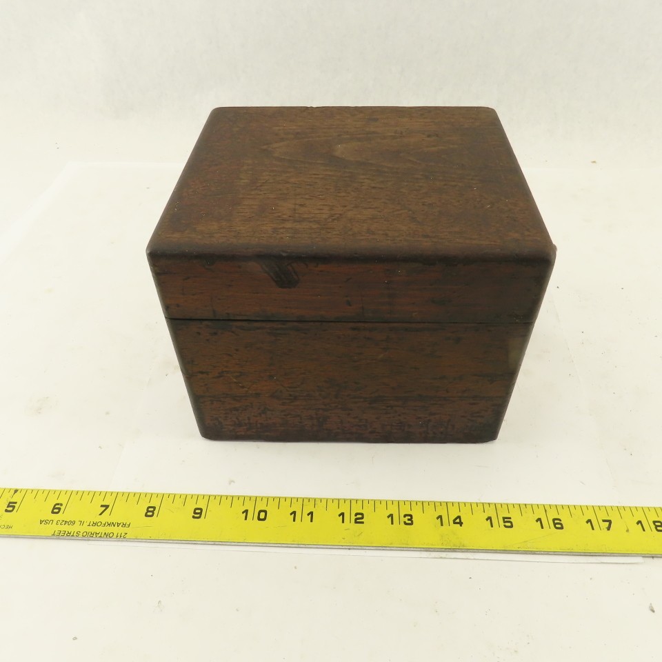 6″ x 7″ x 5-1/2″ Tall Wooden Tooling Storage Case Holder 3/8″ 1/2″ Shank