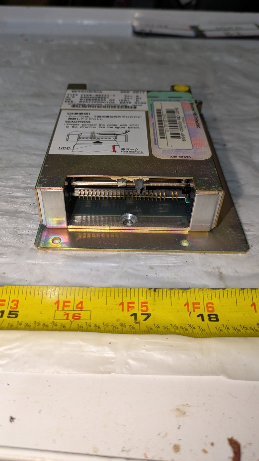 MITSUBISHI HDD UNIT FCU6-HD221-A VER A BND369W001 VER D1