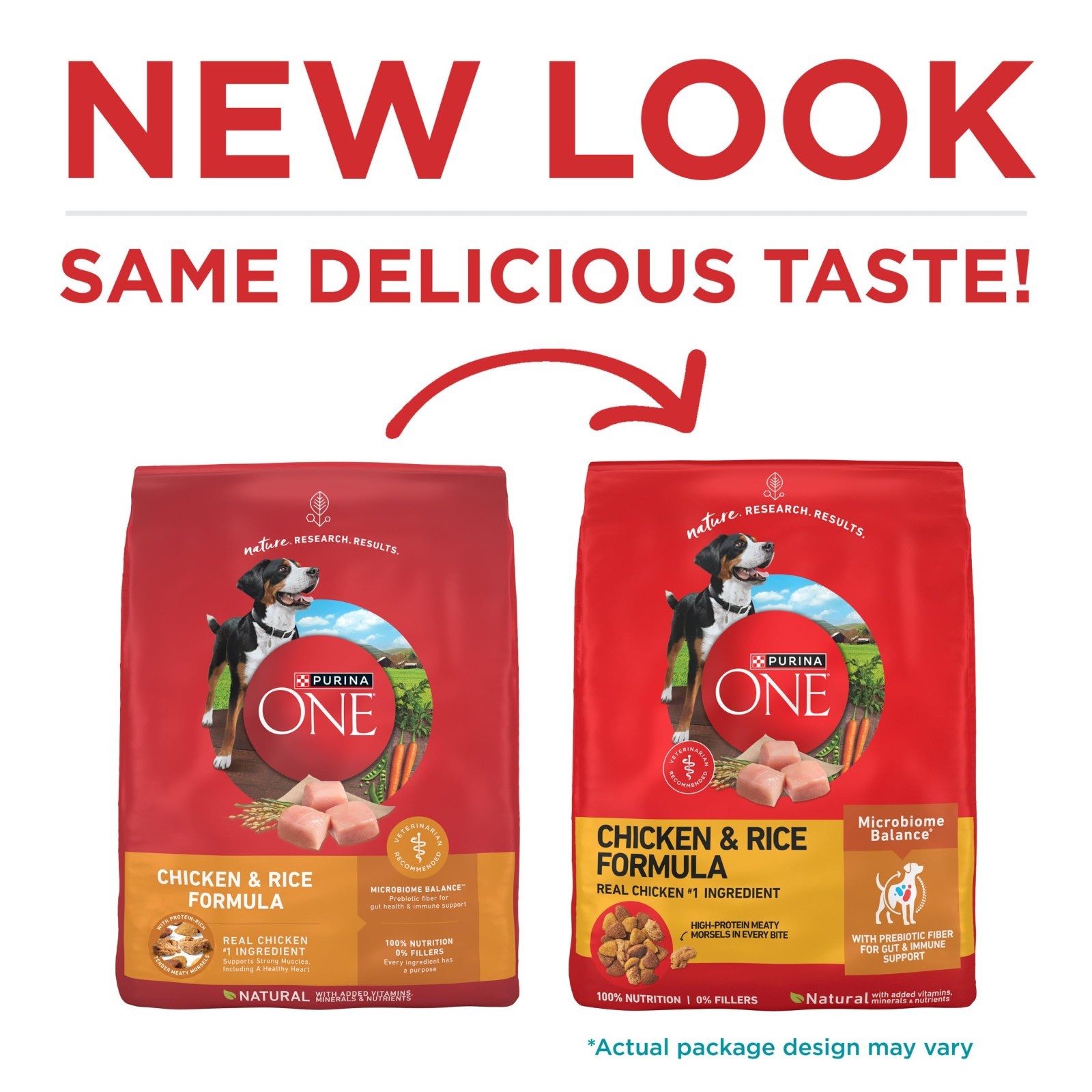 Purina ONE Chicken and Rice Formula Dry Dog Food – 31.1 lb. Bag