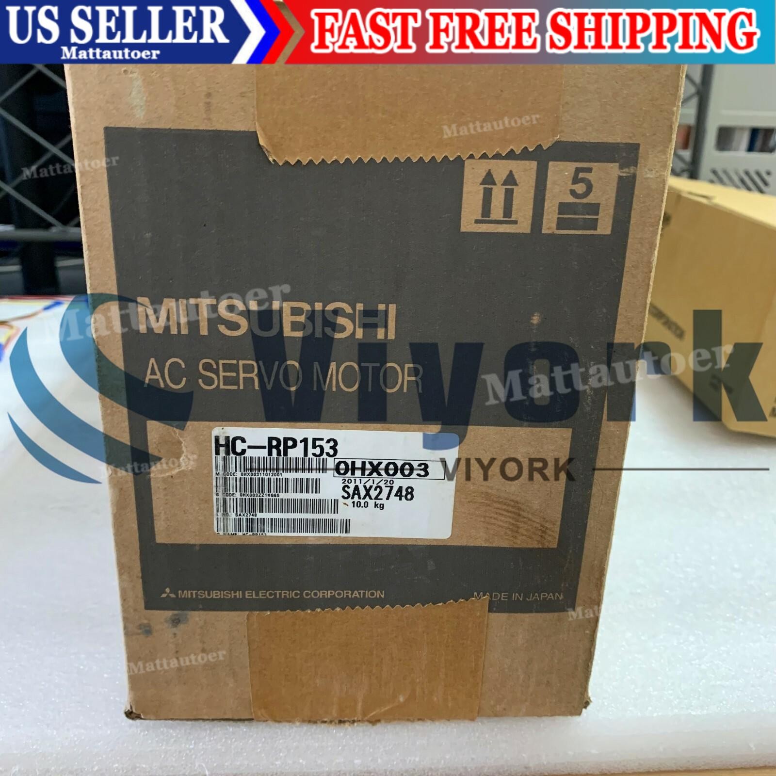 Mitsubishi HC-RP153 AC SERVO MOTOR SRVMTR 1.5KW 3000RPM NEW