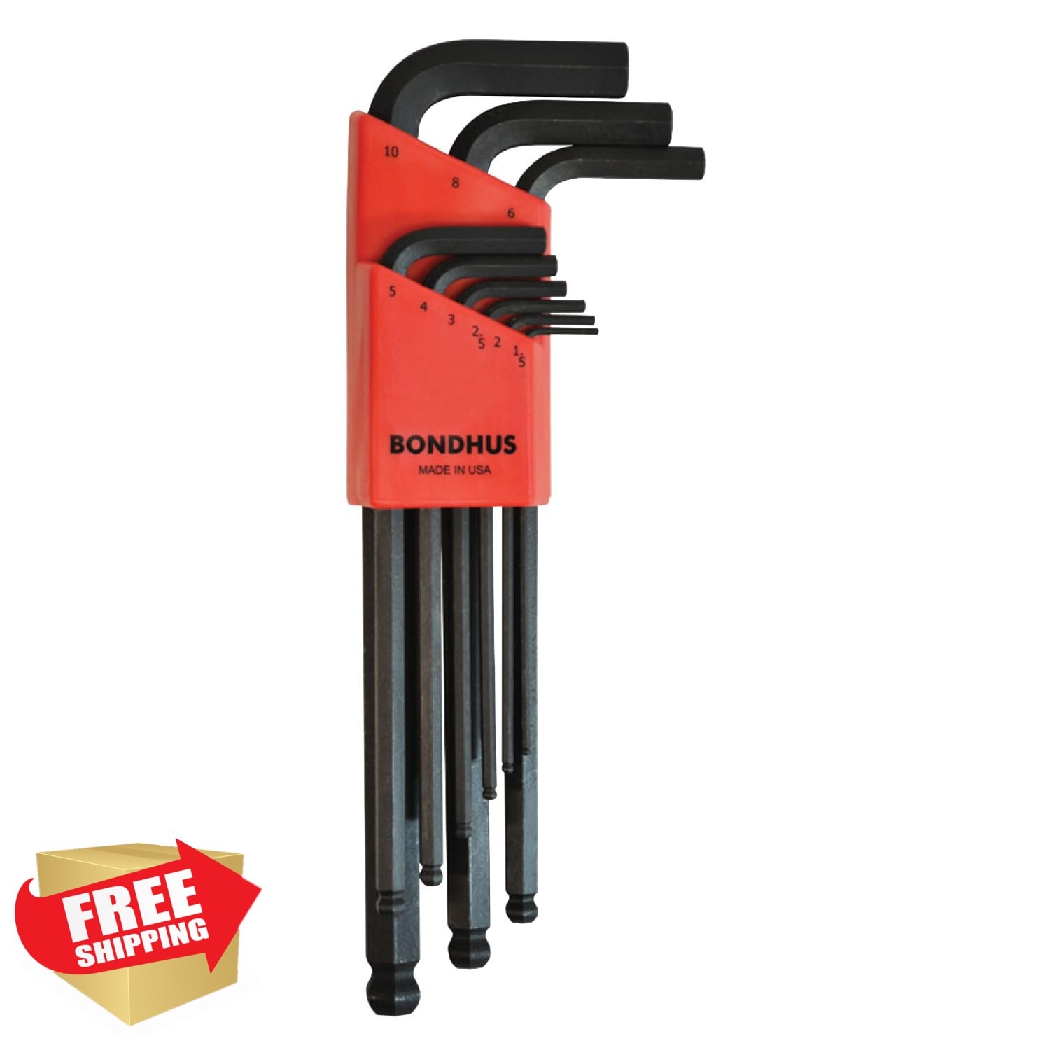 Bondhus L-Wrenches 1.5-10mm Set 9pc