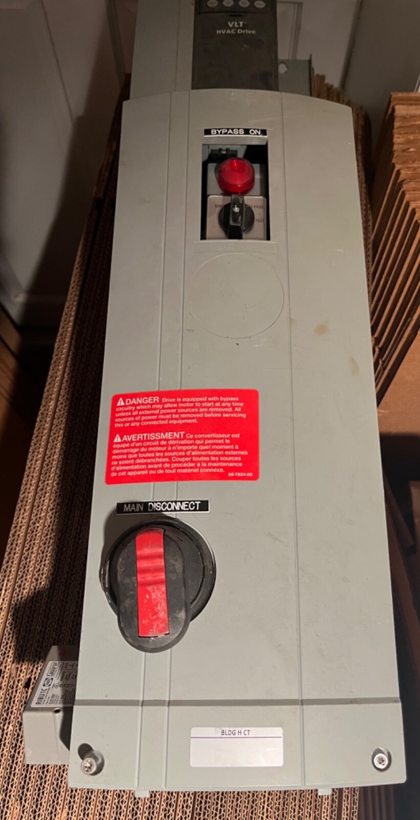 Untested Danfoss 174L1088 Industrial VLT HVAC Variable Frequency Drive Unit.