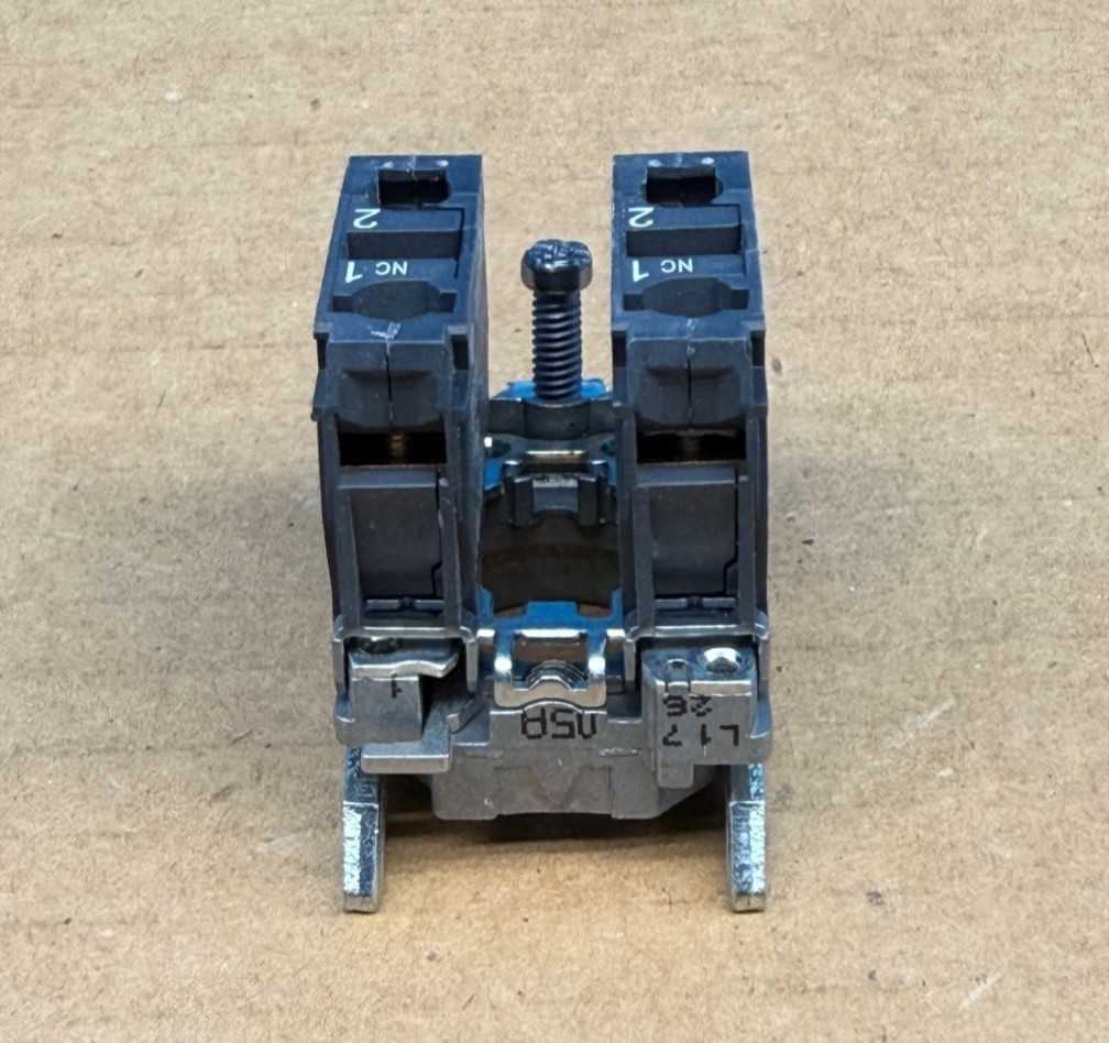 Genuine Schneider Electric ZB4BZ104 Harmony 22mm 2NC Contact Block Mounting