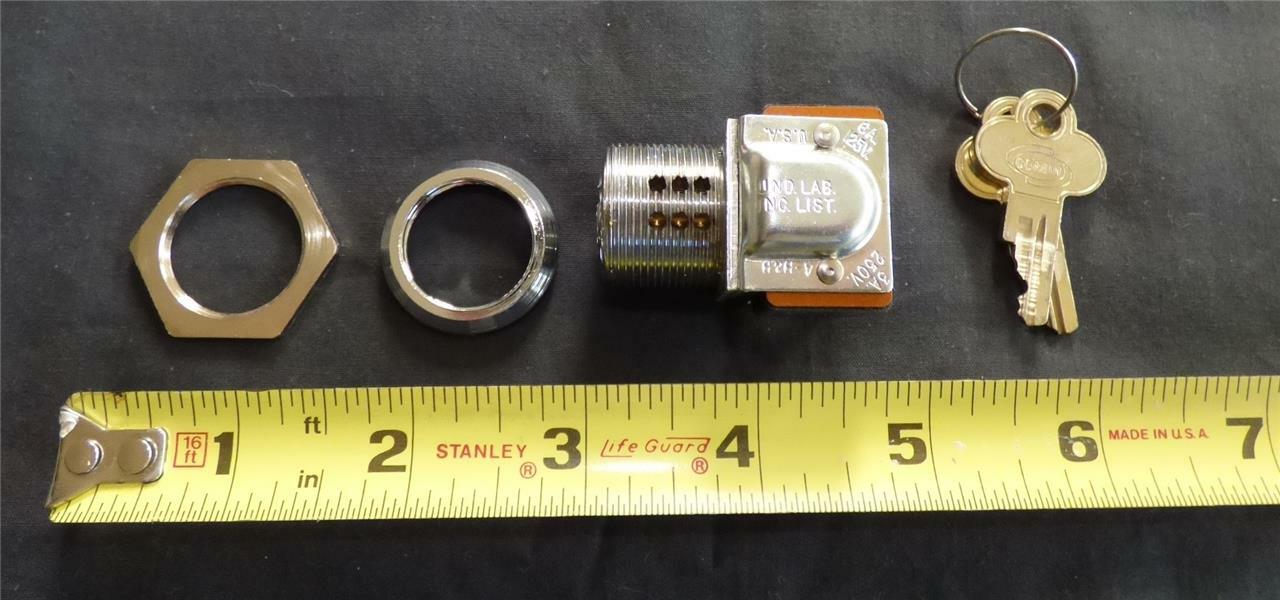 Heavy Duty DPDT Key Operated Switch Keyswitch New CCTV