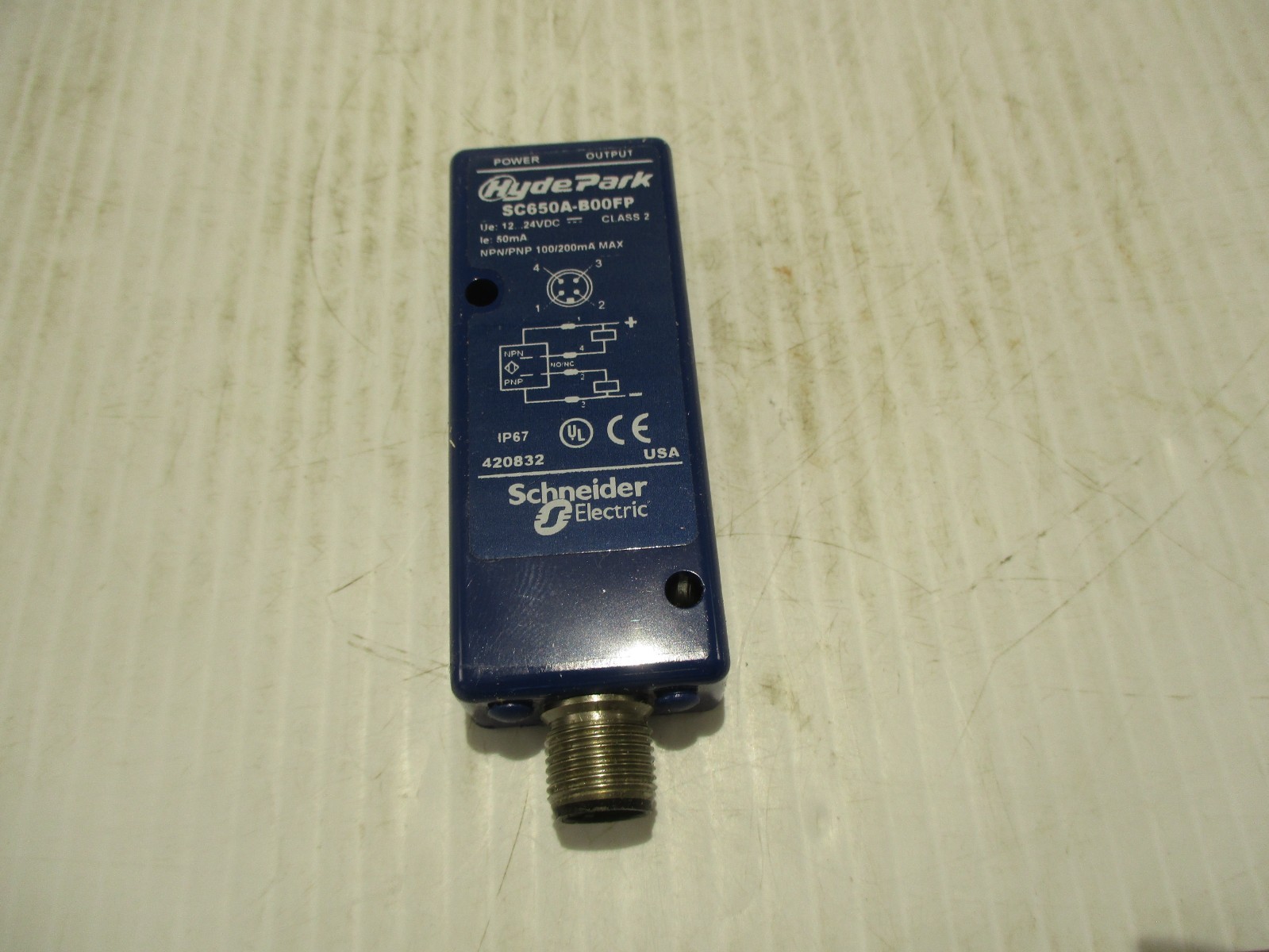 NEW HYDE PARK SC650A-B00FP ULTRASONIC PROXIMITY SENSOR