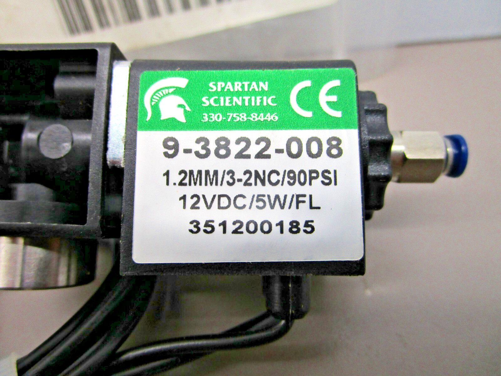 New Flyer 6319214 Intermittent Wiper Solenoid Spartan 9-3822-008 12v 90psi
