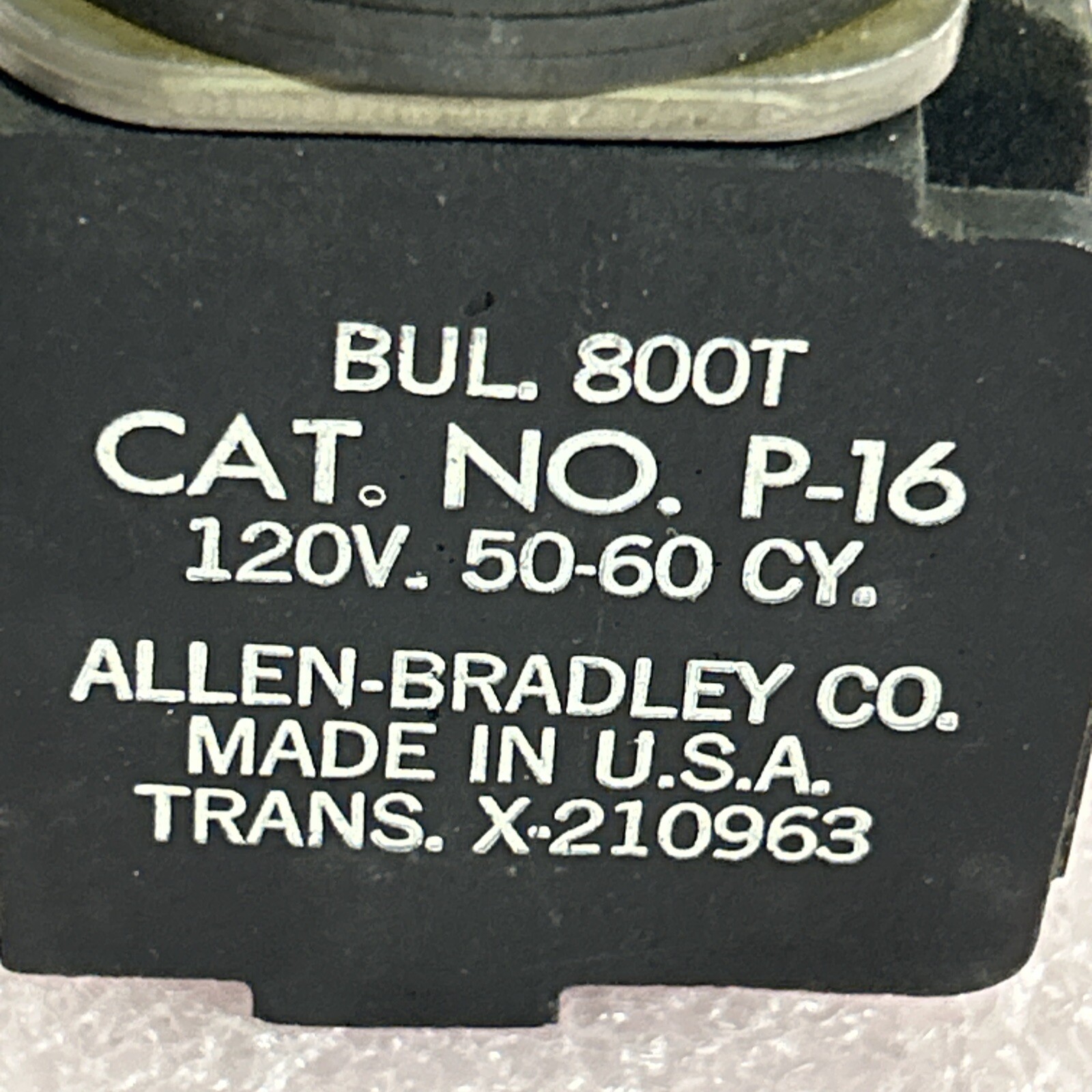 Used Allen Bradley 800T-P16 800TP16 Green Illuminated Pilot Light Fast Shipping!