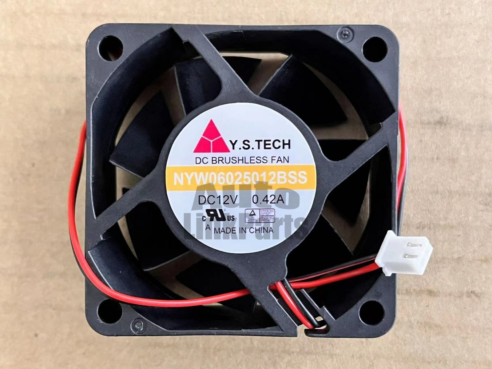 For Y.S.TECH 6025 NYW06025012BSS DC12V 0.42A 6CM 2pin cooling fan