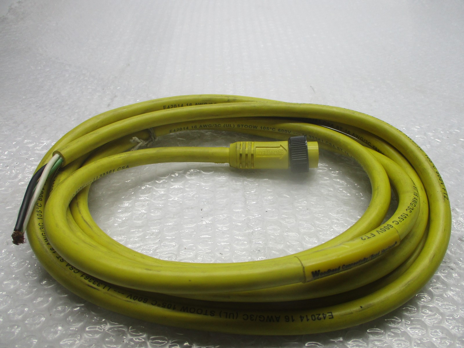 DANIEL WOODHEAD 103002A01F120 CONNECTOR CABLE NSNP
