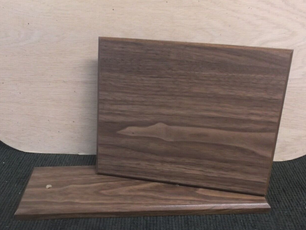 lot of 8 Trophy Parts walnut finish billboard sets landscape 8 x 10 x 14 long