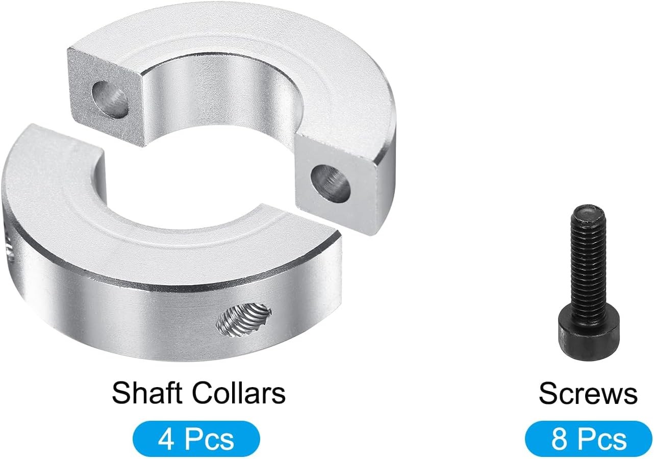 MECCANIXITY Shaft Collar 22mm/ 7/8 Inch Bore Double Split Aluminum