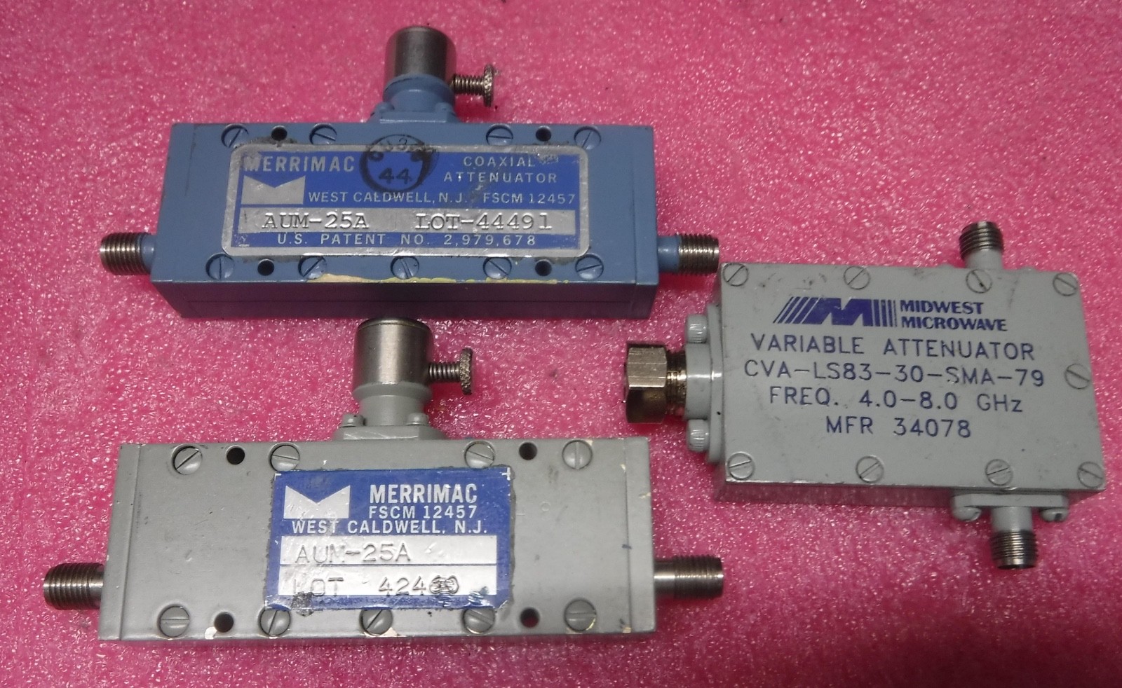 SMA ATTENUATORS LOT OF 3 KINDS FREE SHIPPING