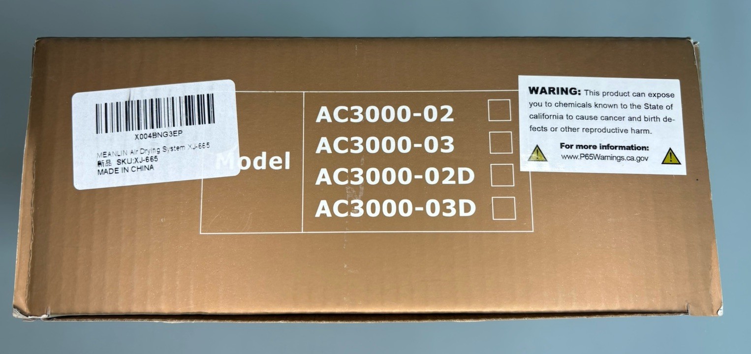 Meanlin XJ-665 Aluminum Air Drying System Red Open Box Industrial Unit