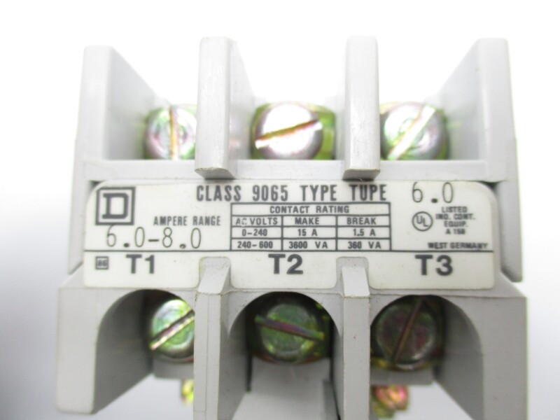 SQUARE D 9065TUP6.0 240-600VAC 6.0-8.0A NSNP