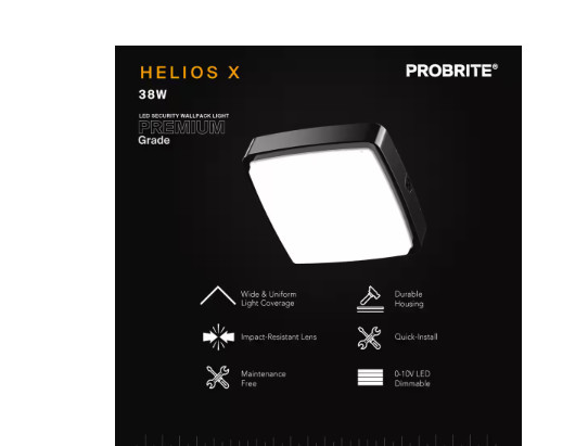 PROBRITE 150W Equivalent Integrated LED Bronze Canopy/Ceiling Light, 4000 Lumens