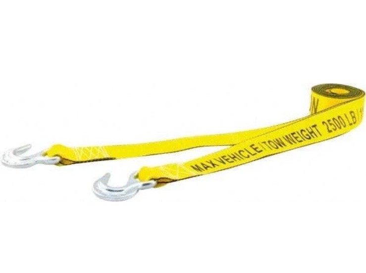 Erickson Manufacturing 51002 S-Hook Polyester Tow Strap, 15′ Long, 5,000 Lb Cap
