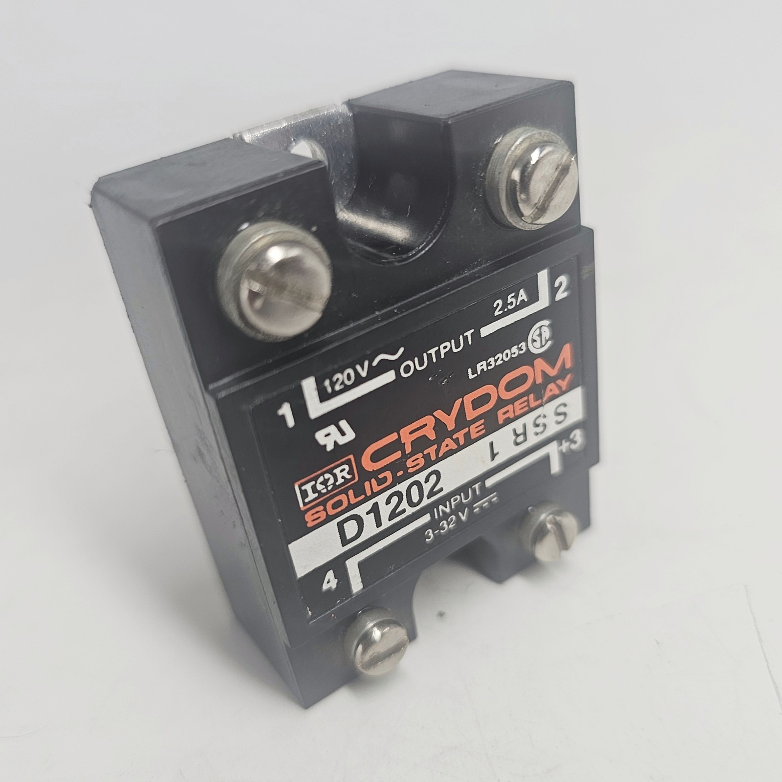 Crydom D1202 Solid State Relay, 24 VAC to 140 VAC Load, 3 VDC to 32 VDC Control