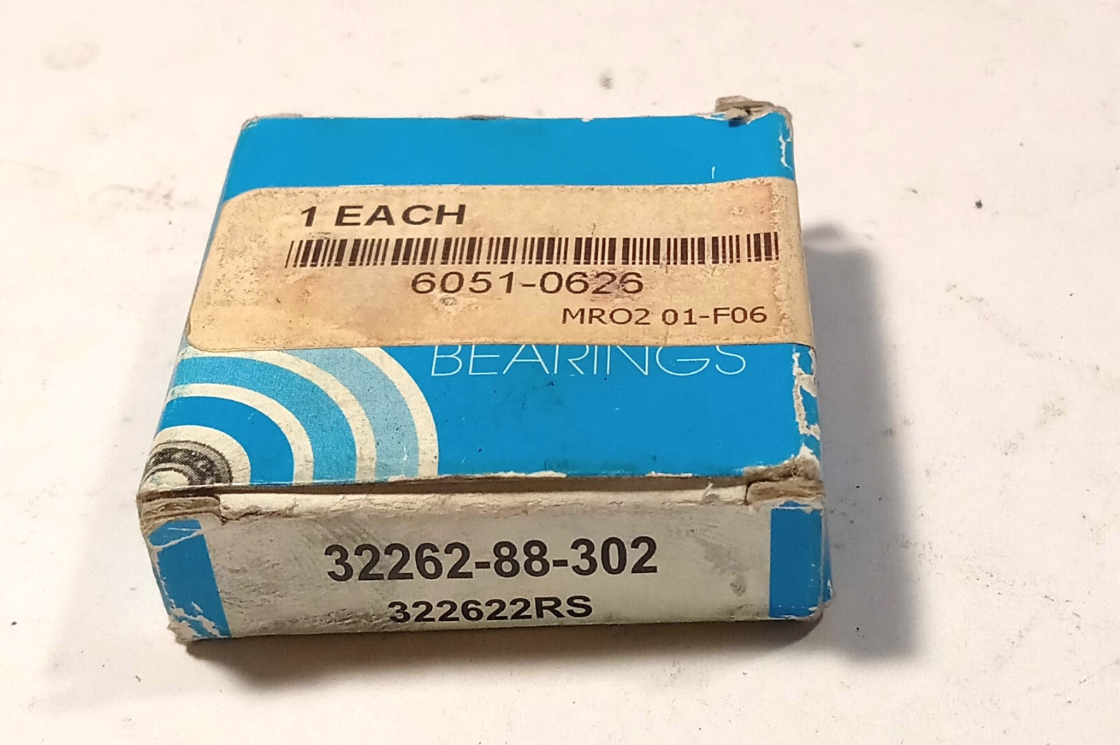 1 NEW THE GENERAL 32262-88-302 SINGLE ROW BALL BEARING NIB ***MAKE OFFER***