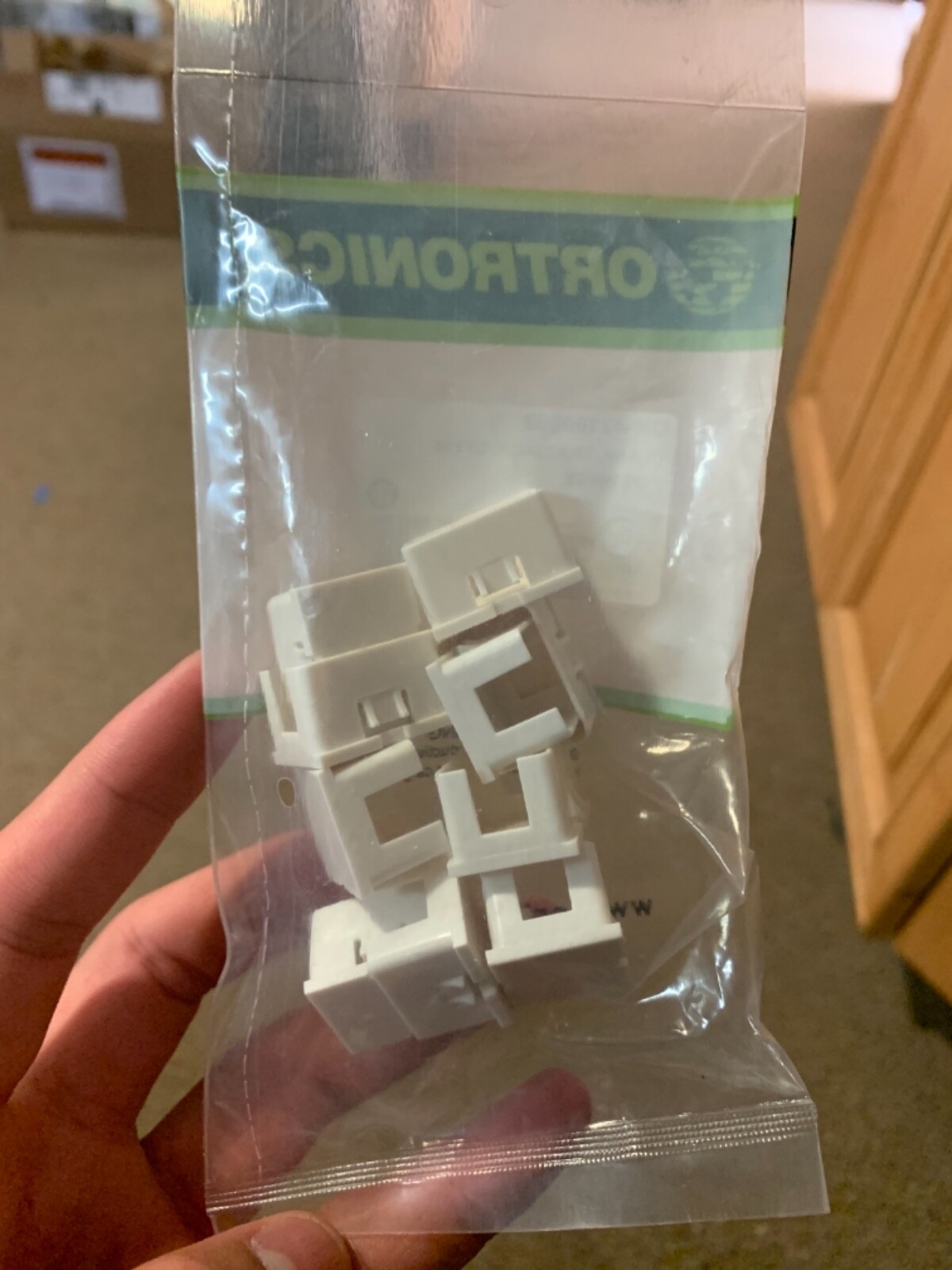Ortronics TracJack Module OR-42100002-88 Blank Inserts Cloud White 10 Pack – NEW