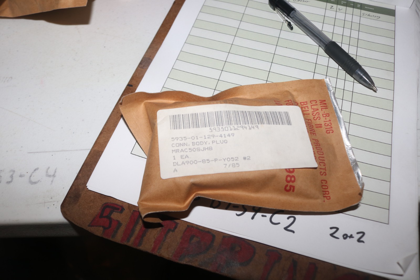 NOS Winchester Electronics connector PN MRAC50JHB 5955-01-129-4149