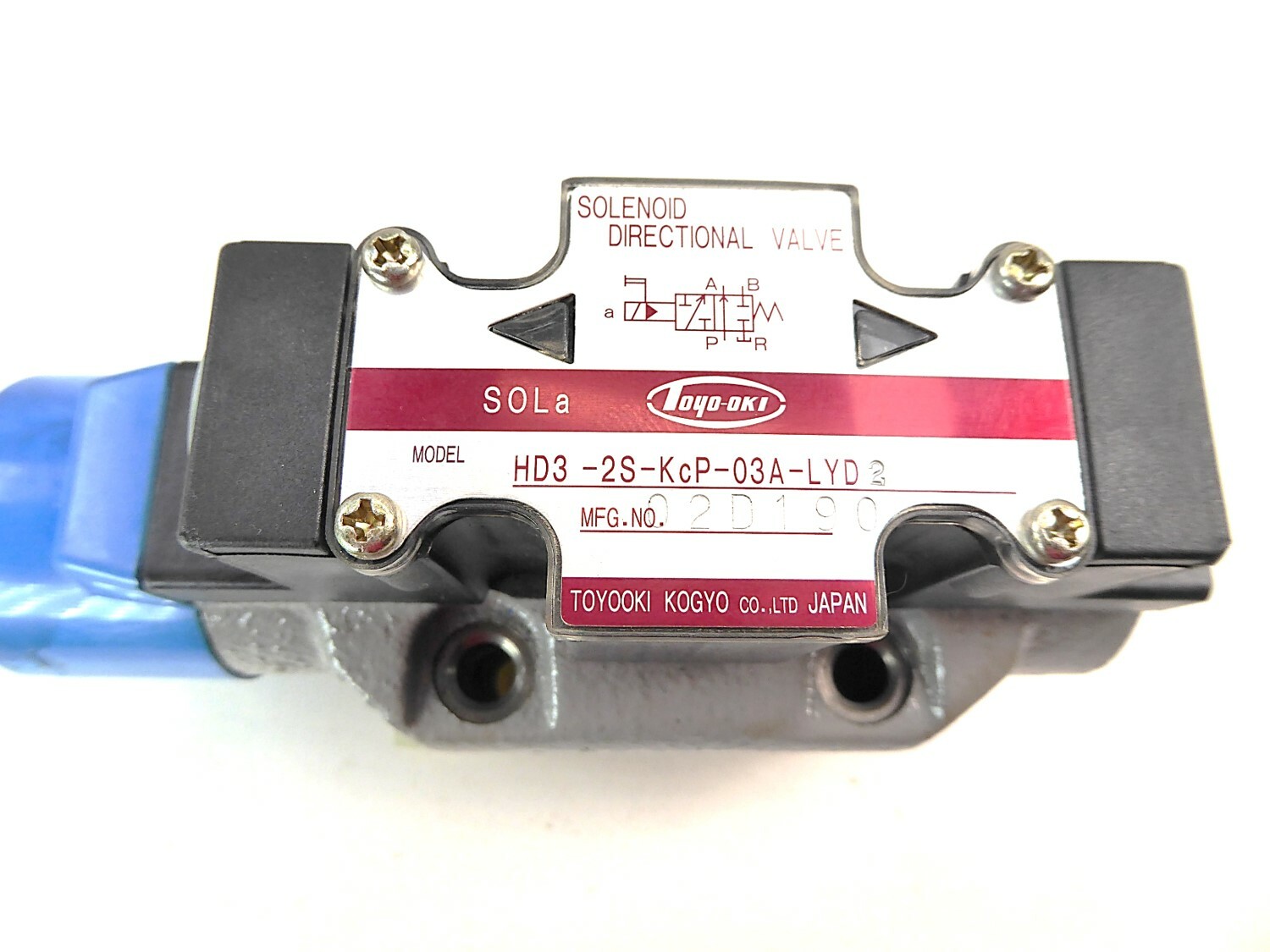 Toyo-oki Kogyo HD3-2S-KcP-03A-LYD 2 / HD32SKcP03ALYD Hydraulic Valve NEW