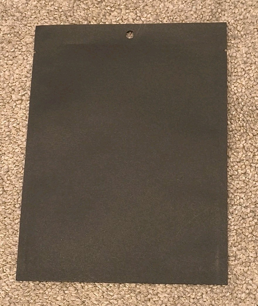 Black Kraft Compostable Heat Seal Bags 5 3/8″ x 7 3/16″ 100 pack KHS57BK