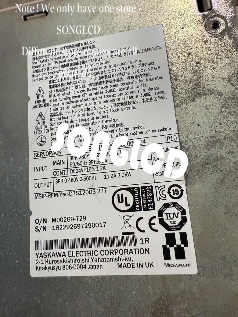 1PCS SGD7S-120D30B000F64 90days warranty via DHL or FedEx