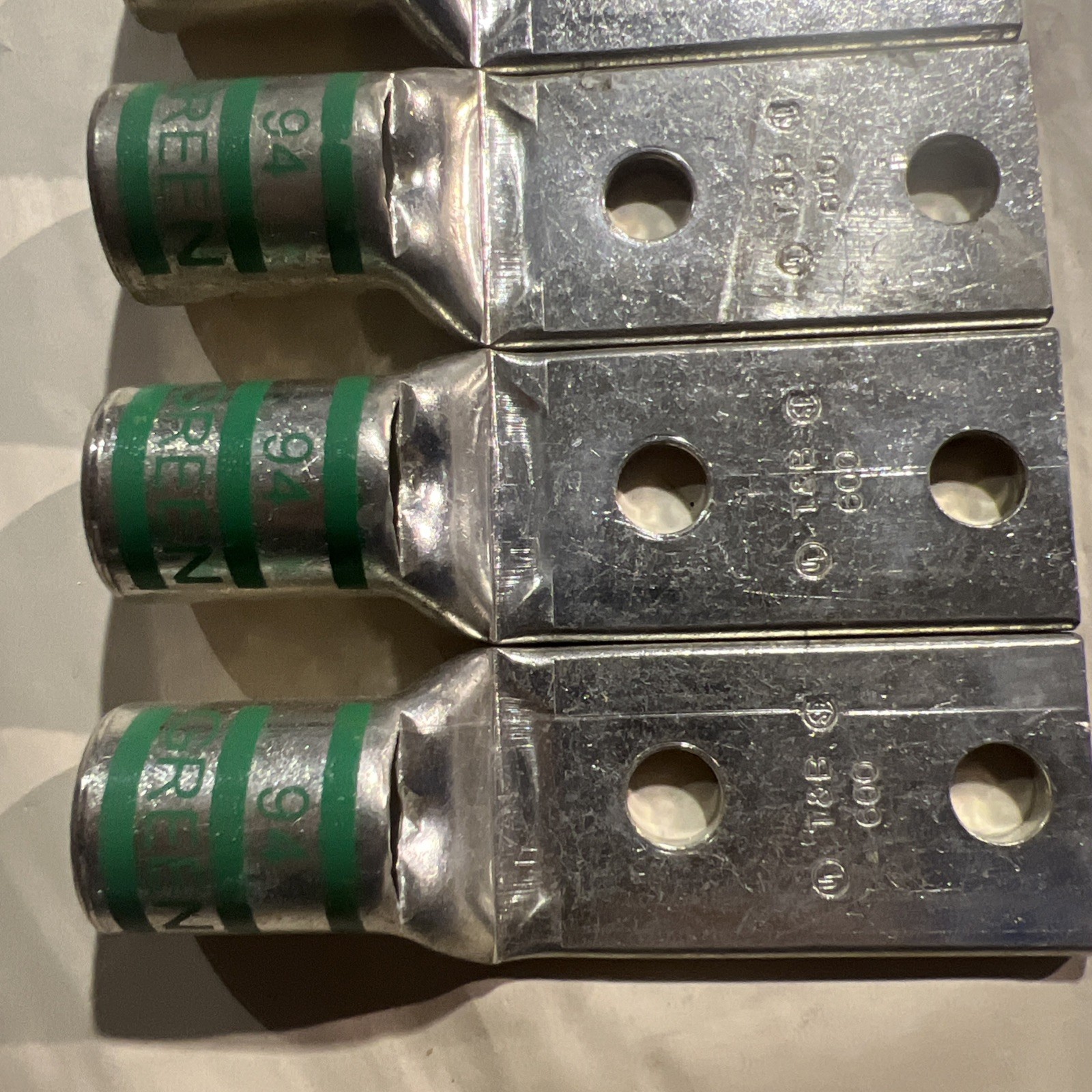 T&B 600 94 GREEN DIE 1″ SINGLE BOLT COMPRESION LOT OF 5