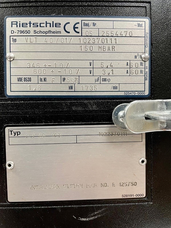 Rietschle Thomas VLT 40 (01) Vacuum Pump