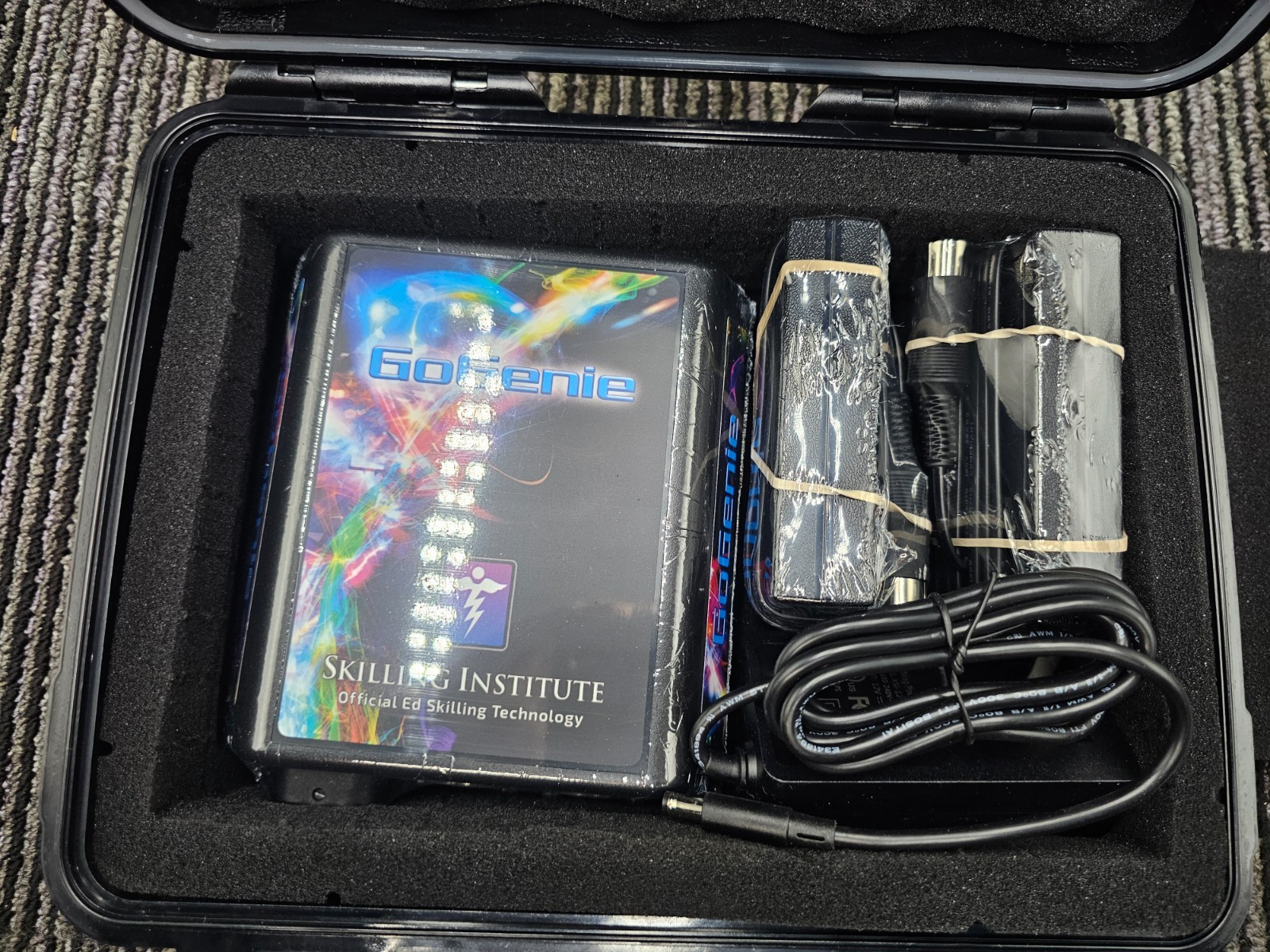 GoGenie Energy Device Ed Skilling Institute Black Hard Protective Carrying Case