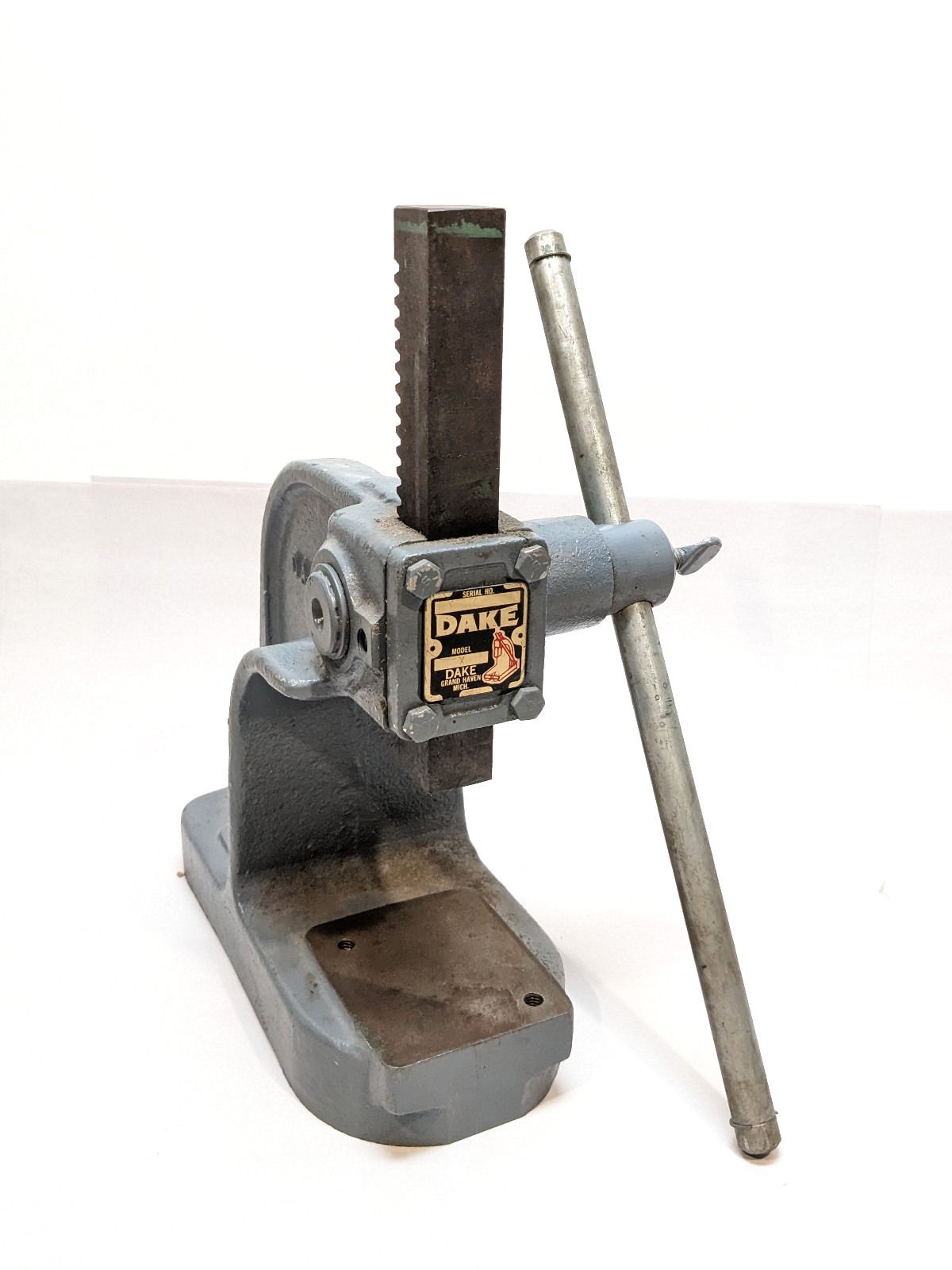 DAKE 1 Ton Arbor Press Model X USA Made Heavy Duty Bench Press Tool
