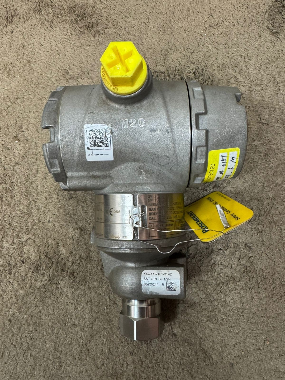 Rosemount / Pressure Transmitter / 3051TG4 / WP 3705PSI-256BAR / Cal. 0-235BAR G
