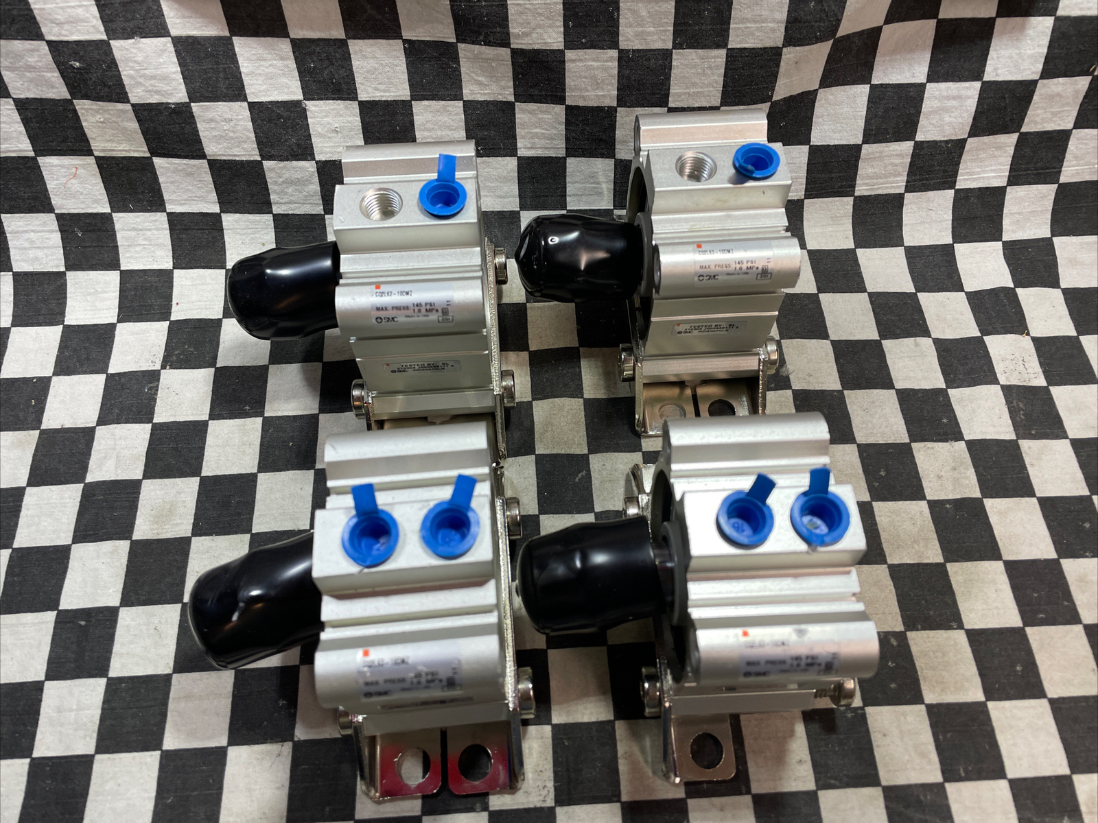 SMC CQ2-Z COMPACT CYLINDER, CQ2L63-100DMZ, CQ2L63100DMZ, LOT OF 4, SHIPSAMEDAY