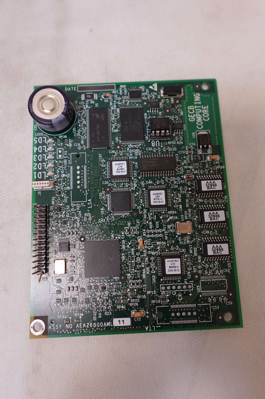 Otis Elevator – GECB Computing Core PCB Circuit Board – ABA26800AVP1_S / GECB_V2