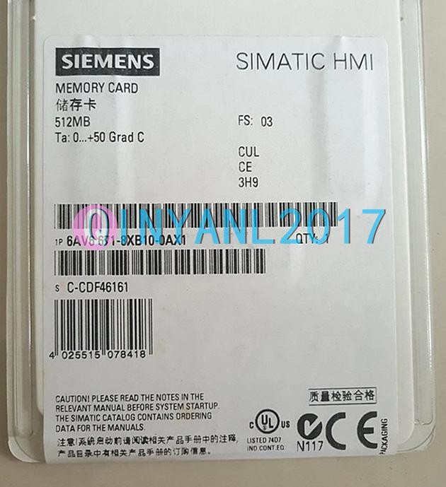 ONE New Siemens Simatic 6AV6671-8XB10-0AX1 HMI memory card