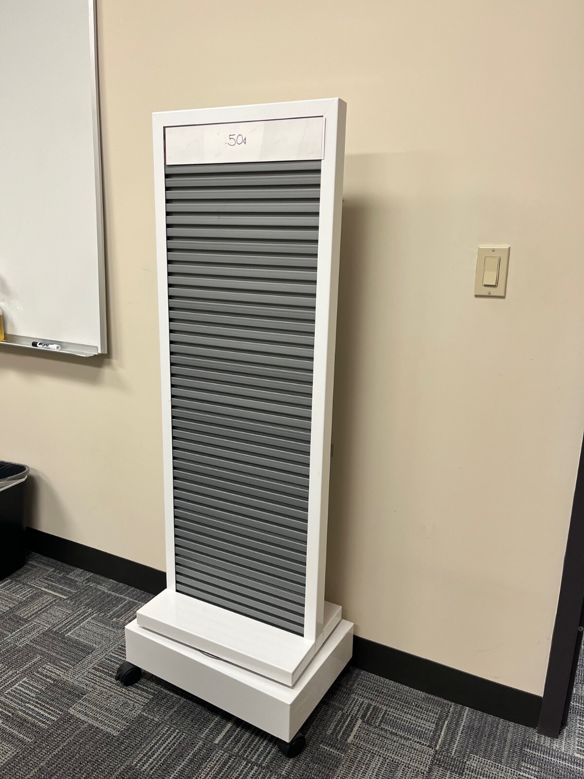Rolling Slat Wall Display