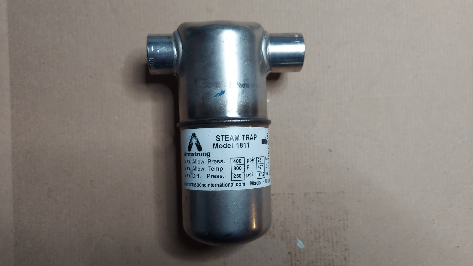 New Armstrong Model 1811 Inverted Bucket Stainless Steel Steam Trap
