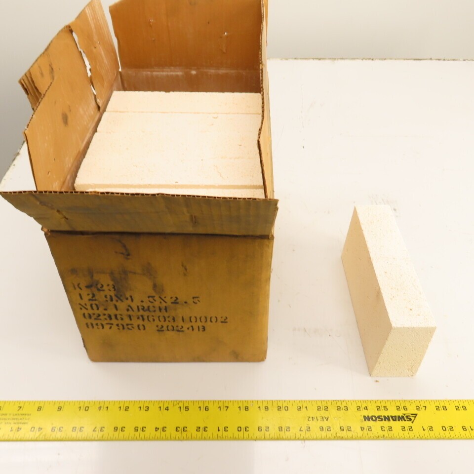 Morgan K-23 No. 1 Arch Insulating Fire Brick 9″ x 4.5″ x 2.5″ Box Of 12