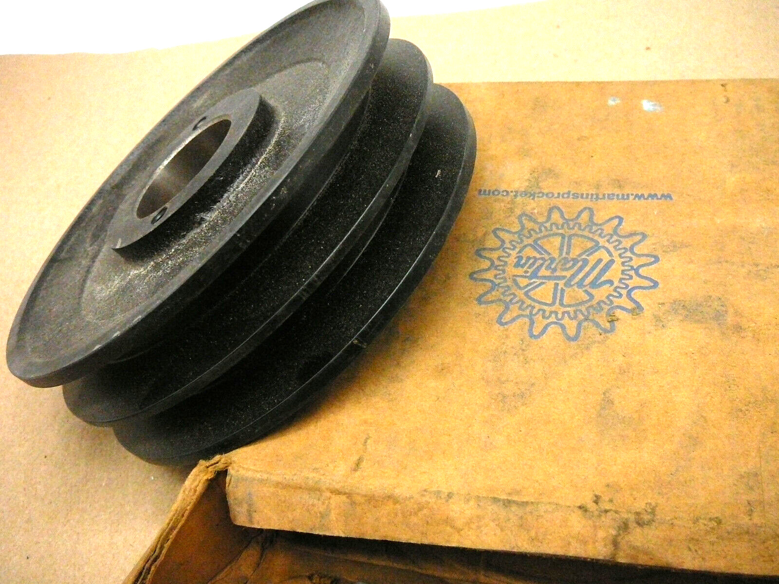 MARTIN V-BELT PULLEY 2BK62-H 2 GROOVE 5.2 PITCH DIA 5.95″ OD CAST IRON