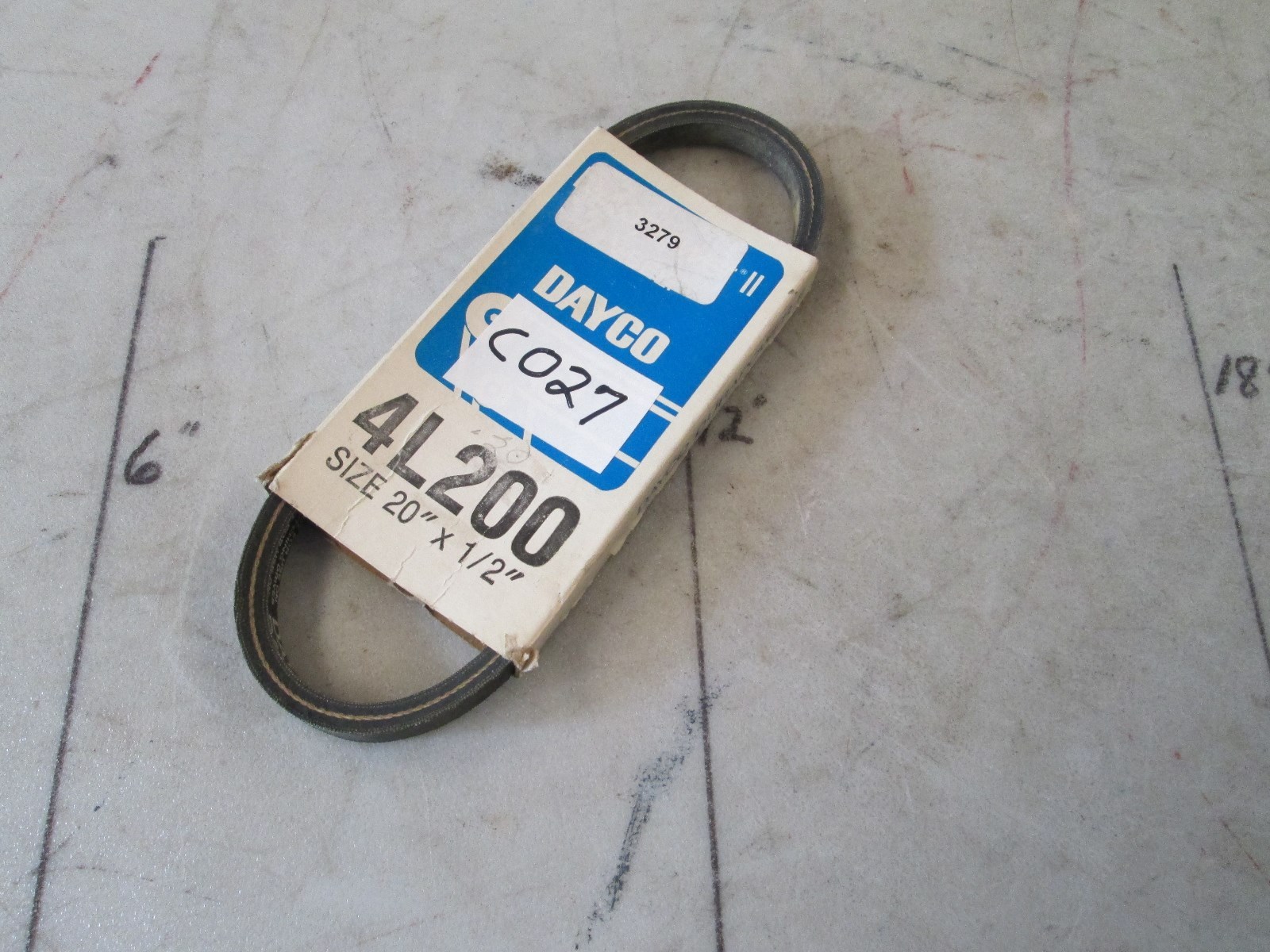 Dayco Durapower II V-Belt #4L200 20″ X 1/2″ Oil & Heat Resistant Lot of 2 (NIB)