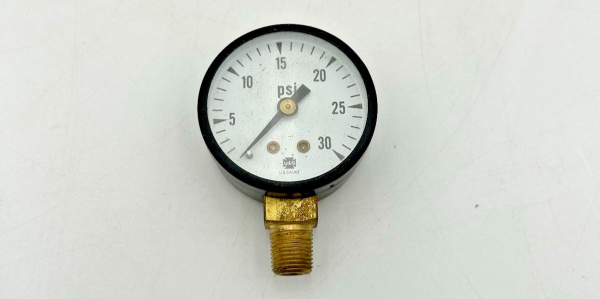 Lot of 3 Ametek Dual Frunt Pressure Gauges 3500/2000/30 PSI