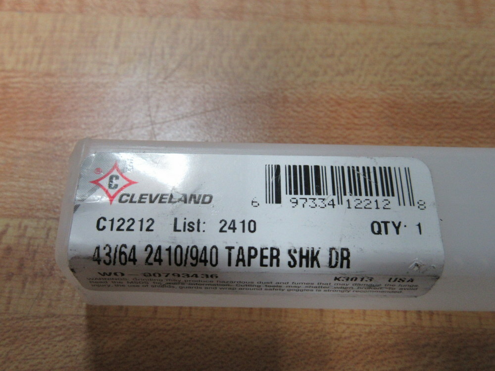 Cleveland C12212 Taper Shank Drill Bit