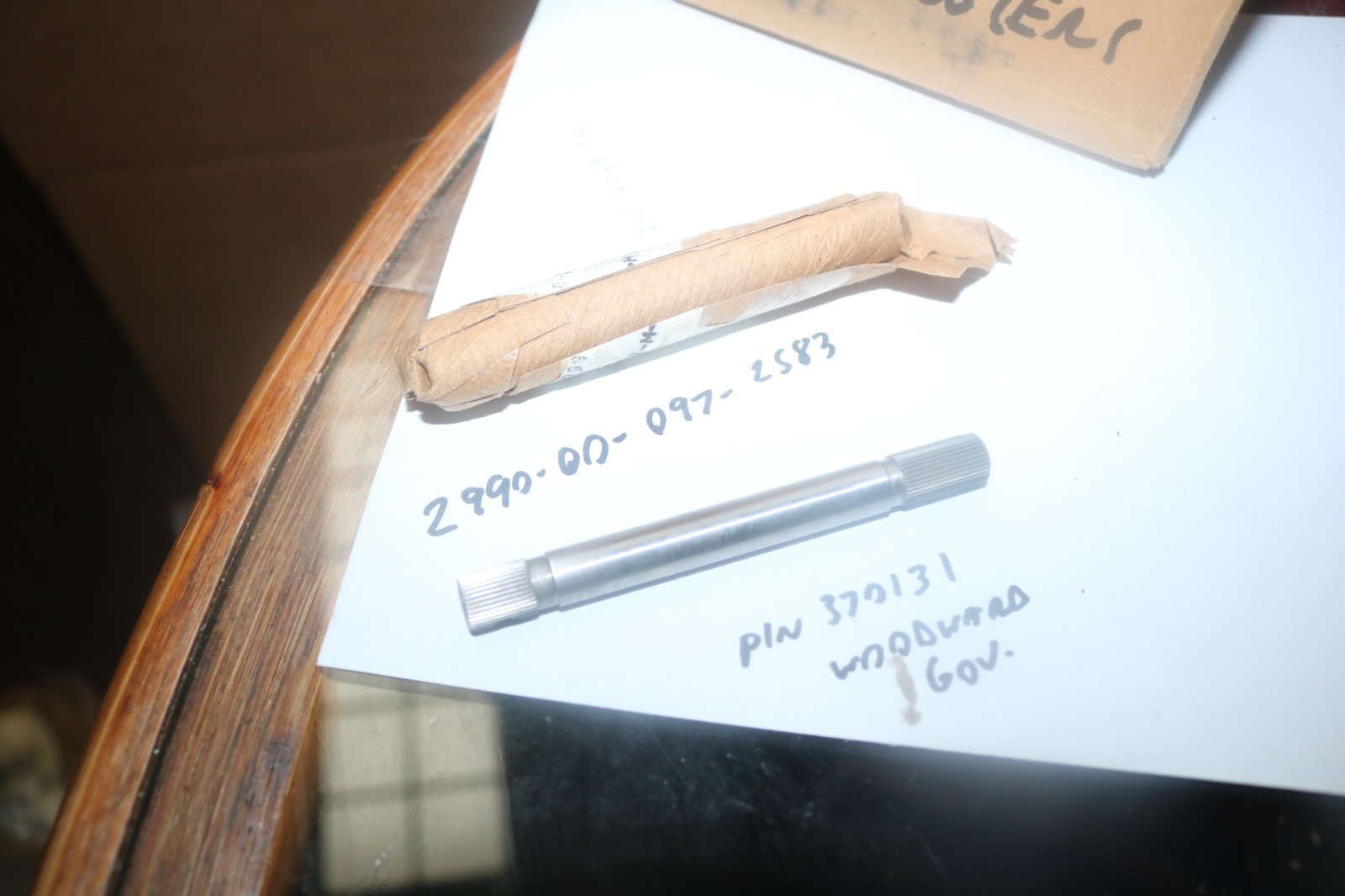 NOS Woodward Governor shaft PN 370131 2990-00-097-2583