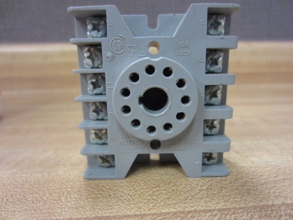 Potter & Brumfield 27E123 Relay Sockets Tyco