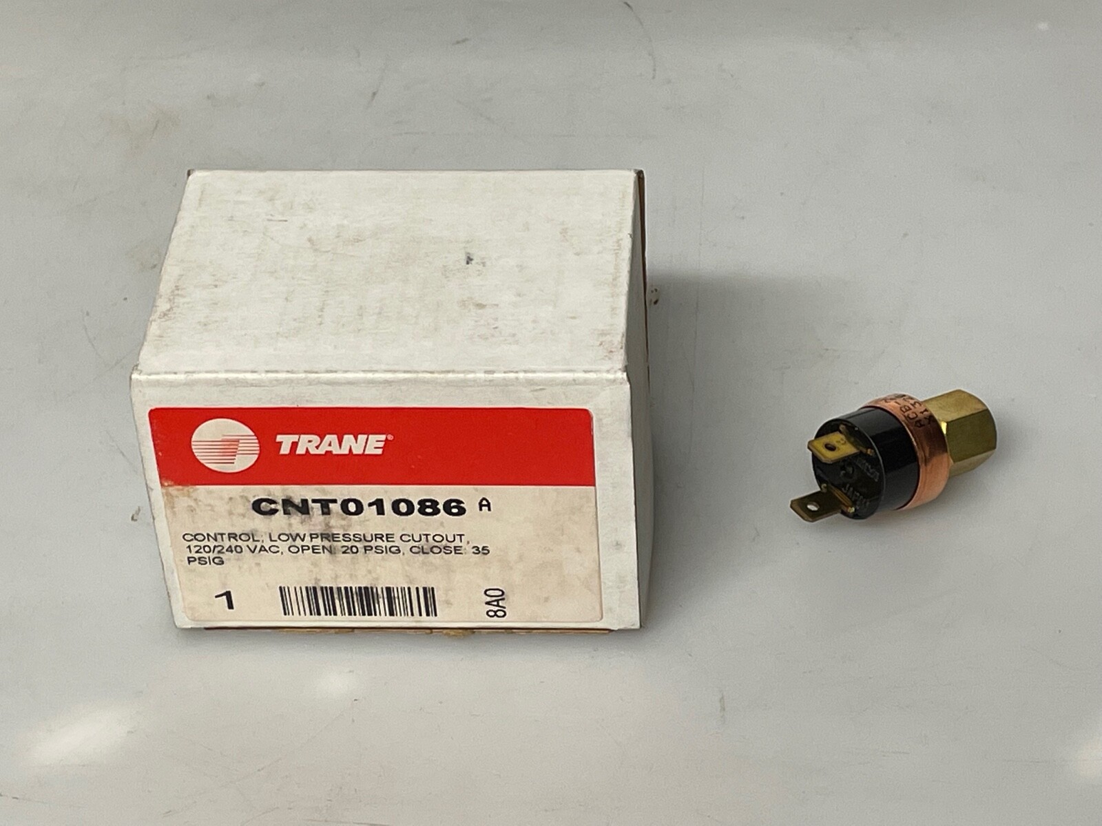 Trane/Service First CNT01086 Low Pressure Cutout Open: 20PSIG Close: 35 PSIG