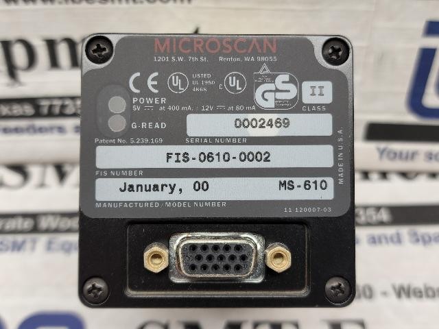 NEW Microscan Barcode Scanner – FIS-0610-0002 – MS-610 w/Warranty